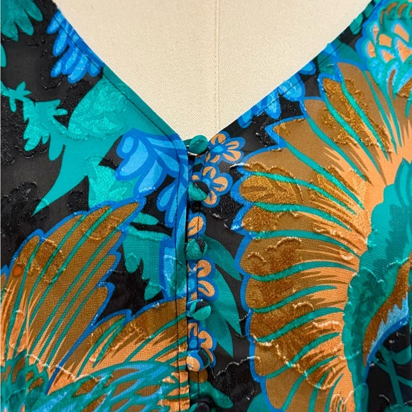 Sezane Erica Blouse Tropical Print Size 36 - Picture 6 of 9